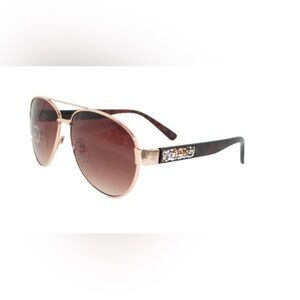 Juicy couture rose Gold Sunglasses with Embellished Arms